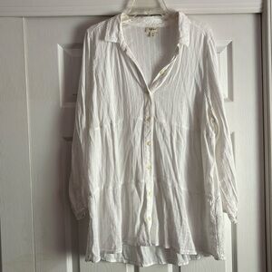 Style & Co White Flowy Blouse Size 2X